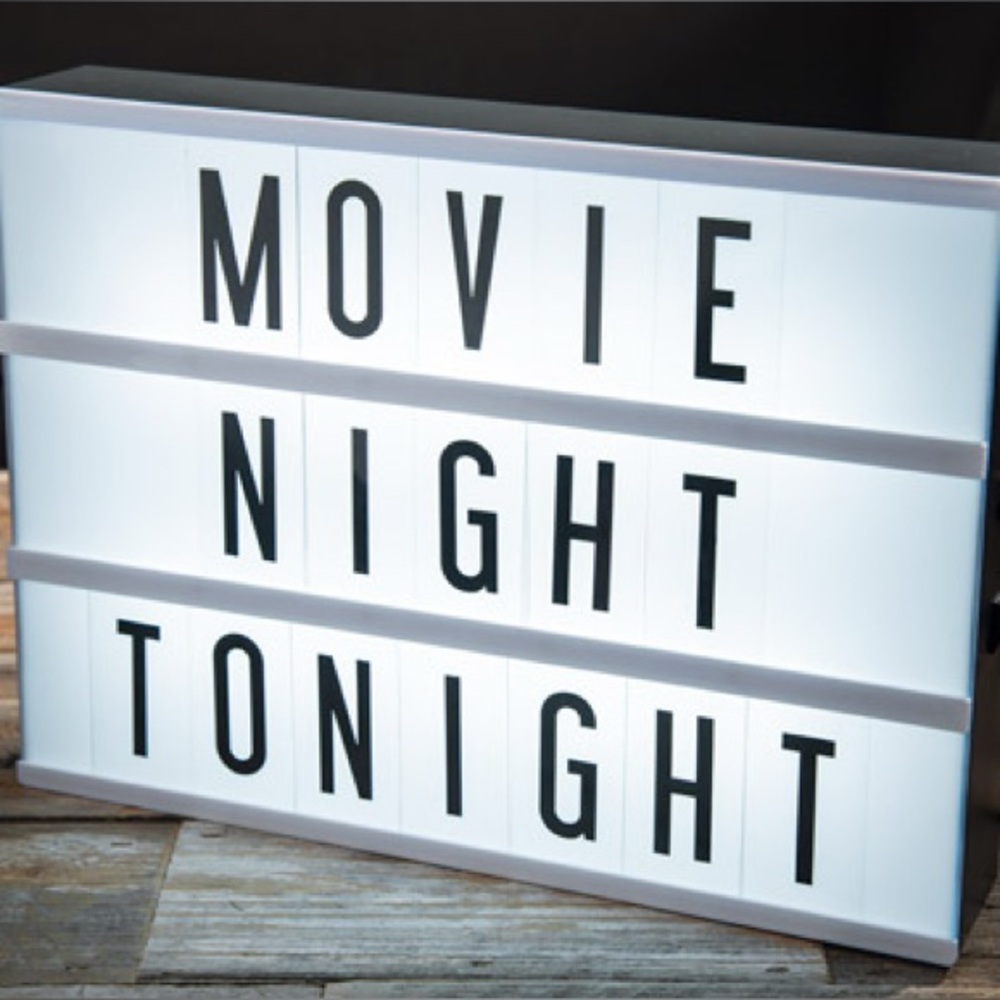Cinematic Light Box with 180 Letters and Symbols